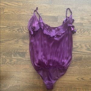 Free People Purple Women's Bodysuit